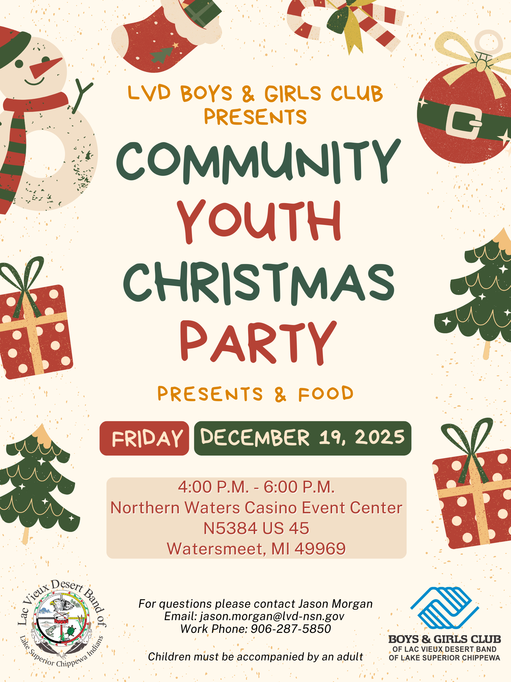 LVD Boys and Girls Club Community Youth Christmas Party